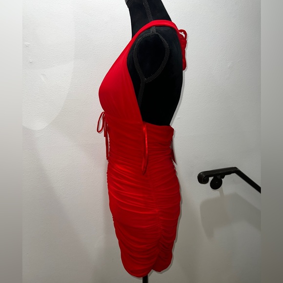 Thats So Fetch Red Mink Mini Dress - Picture 8 of 12